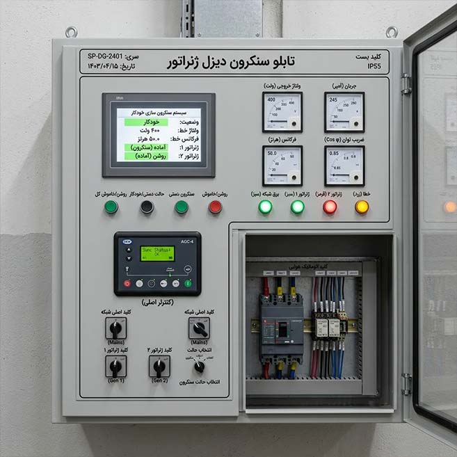 جزئیات تابلو کنترل سنکرون
