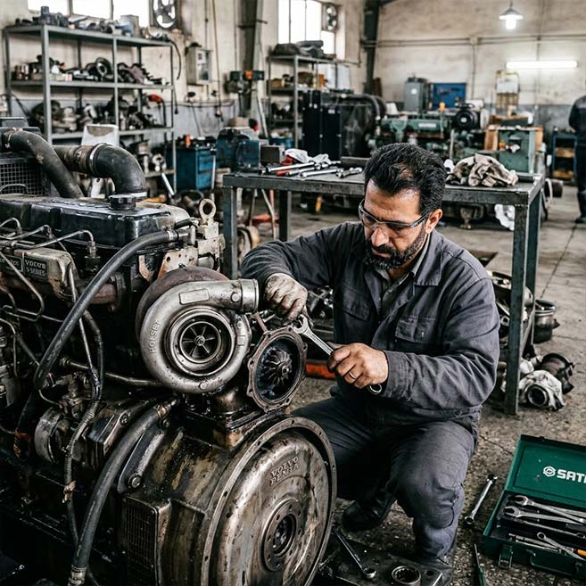 تعمیر توربوشارژر دیزل ژنراتور