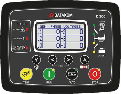 برد کنترلر دیزل ژنراتور دیتاکام D-300-MK3